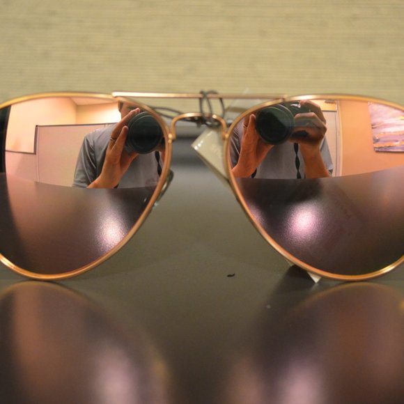 Rose Gold Tinted Glasses - Picture 3 of 3